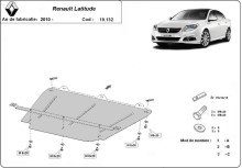Acier plaque couvercle cache protection moteur Renault Captur (2010-2015)