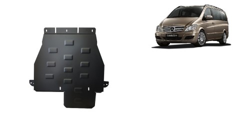 Stalowa Osłona skrzyni biegów Mercedes Viano W639 - 4x4 - automatyczna skrzynia biegów (2003-2014)