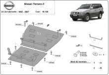 Acier plaque couvercle cache protection moteur Nissan Micra (1992-2007)