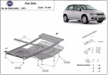 Acier plaque couvercle cache protection moteur Fiat Stilo (2001-2010)