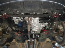 Acier plaque couvercle cache protection moteur Opel Meriva (2017-2026)