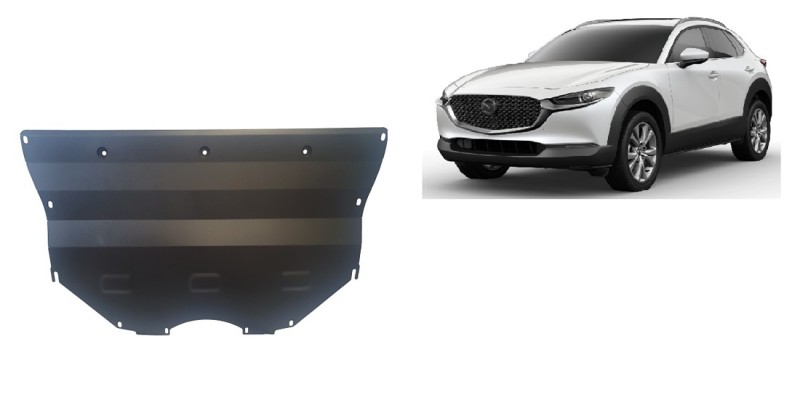 Acier plaque couvercle cache protection moteur Mazda 2 (2019-2026)