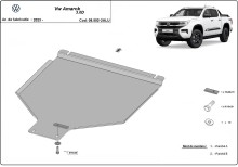 Stalowa Osłona skrzyni biegów Volkswagen Amarok - Aluminium (2022-2026)