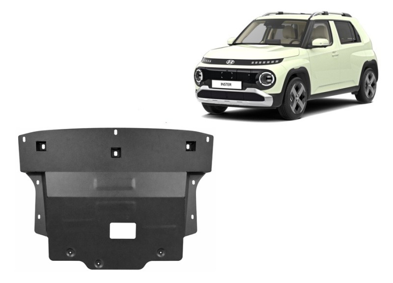 Acier plaque couvercle cache protection moteur Hyundai Inster (2024-2026)