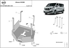 Acier plaque couvercle cache protection catalyseur Nissan NV300 (2022-2026)