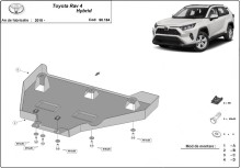 Acier plaque couvercle cache protection différentiel Toyota RAV 4 (2018-2025)