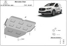 Acier plaque couvercle cache protection moteur Mercedes GLA H247 (2021-2026)