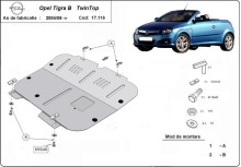 Acier plaque couvercle cache protection moteur Opel Vectra C (2004-2009)