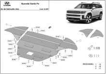 Acier plaque couvercle cache protection moteur Citroen C4 Picasso (2024-2026)