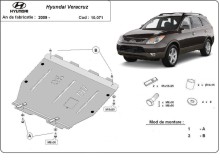 Acier plaque couvercle cache protection moteur Hyundai Verna (2009-2015)