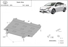 Acier plaque couvercle cache protection moteur Toyota Prius (2016-2026)