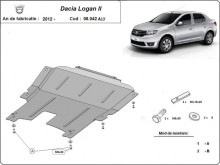 Aluminium plaque couvercle cache protection moteur Dacia Logan (2012-2020)