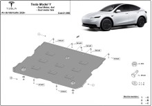 Acier plaque couvercle cache protection moteur Tesla Model Y (2024-2026)