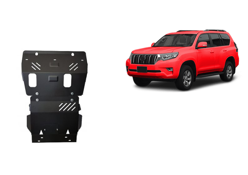 Acier plaque couvercle cache protection moteur Toyota Land Cruiser (2009-2023)