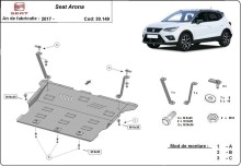 Acier plaque couvercle cache protection moteur Seat Alhambra (2017-2026)