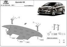 Aluminium Osłona pod silnik Hyundai i30 (2017-2026)
