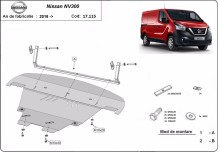 Acier plaque couvercle cache protection moteur Nissan Navara NP300 - D23 (2014-2021)