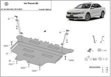 Aluminium plaque couvercle cache protection moteur Volkswagen Passat (2014-2023)