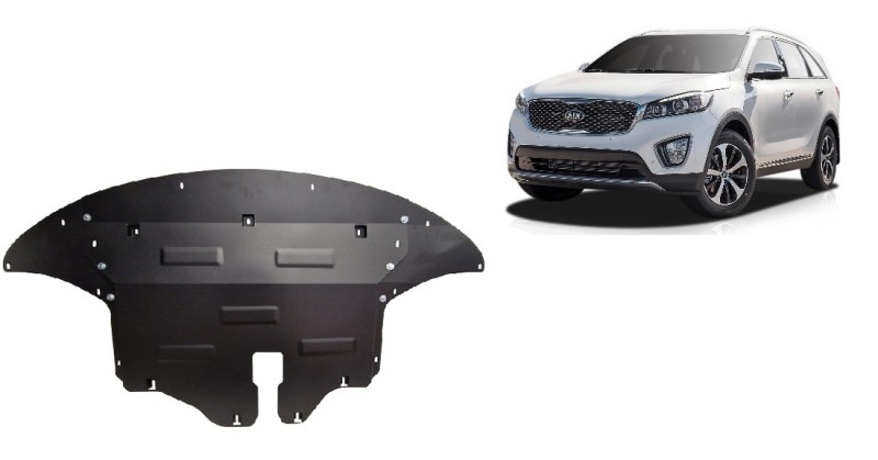 Acier plaque couvercle cache protection moteur Kia Sorento (2012-2020)