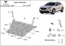 Acier plaque couvercle cache protection moteur Cupra Formentor (2020-2026)
