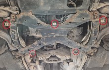 Acier plaque couvercle cache protection boîte de vitesses Baic Beijing BJ60 (2017-2025)