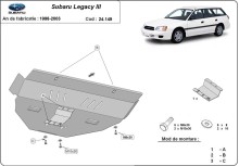 Acier plaque couvercle cache protection moteur Subaru Legacy (1998-2003)