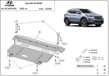 Acier plaque couvercle cache protection moteur Baic Beijing X3 (2012-2018)