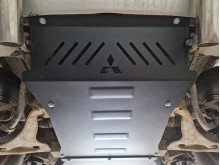 Acier plaque couvercle cache protection moteur Mitsubishi Pajero 3 (V60, V70) (1999-2007)