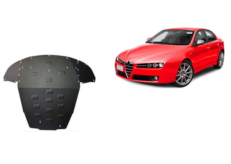 Acier plaque couvercle cache protection moteur Alfa Romeo 159 (2004-2011)