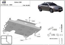 Acier plaque couvercle cache protection moteur Volvo XC70 Cross Country (2006-2016)