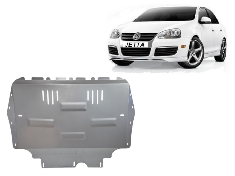 Aluminium plaque couvercle cache protection moteur Volkswagen Jetta (2005-2011)