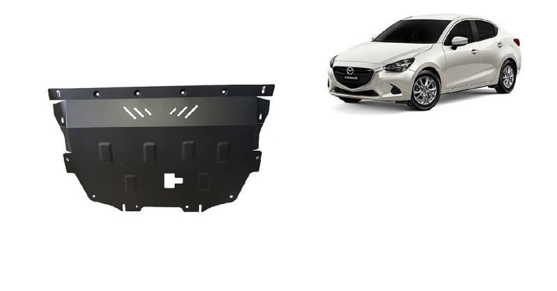 Acier plaque couvercle cache protection moteur Mazda 2 (2014-2026)