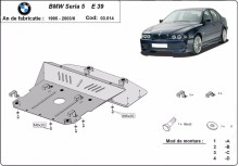 Acier plaque couvercle cache protection moteur BMW Seria5 E39 (1995-2003)