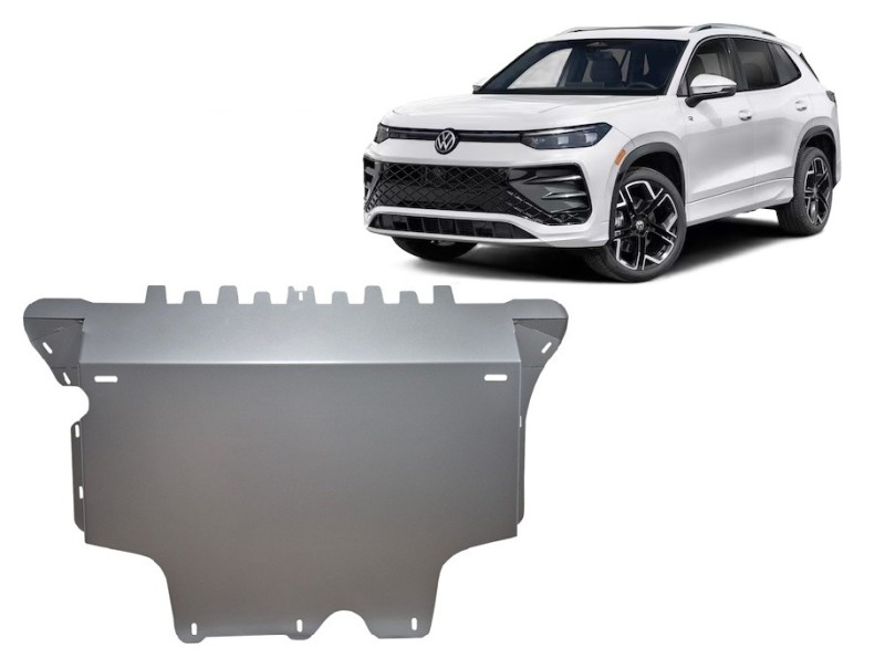 Aluminium plaque couvercle cache protection moteur Volkswagen Tiguan (2024-2026)