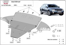 Stalowa Osłona pod silnik Audi A6 Allroad 2 - avec latéraux (2005-2011)