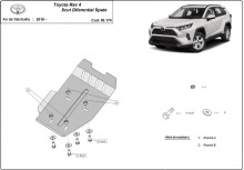 Acier plaque couvercle cache protection différentiel Toyota RAV 4 (2018-2026)