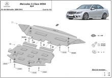 Acier plaque couvercle cache protection moteur Mercedes C-Classe (2006-2014)