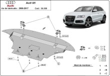 Stalowa Osłona pod silnik Audi Q5 (2008-2017)