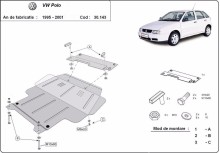 Acier plaque couvercle cache protection moteur Volkswagen Scirocco (1995-1999)