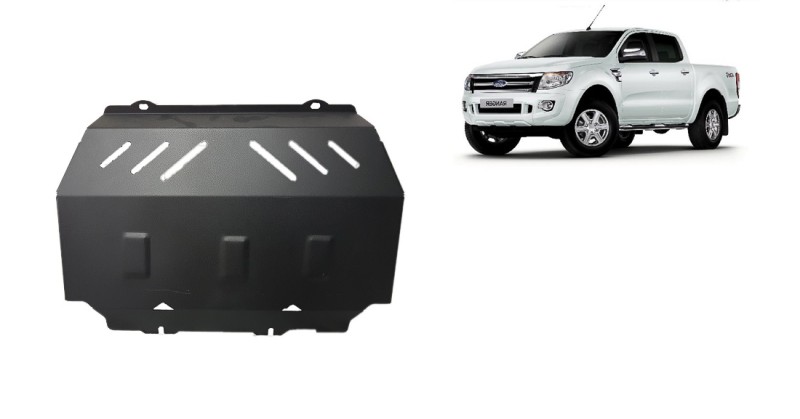 Acier plaque couvercle cache protection moteur Ford Ranger (2010-2023)