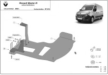 Acier plaque couvercle cache protection catalyseur Renault Master (2022-2026)