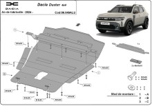 Aluminium Osłona pod silnik Dacia Duster- 4x4 (2024-2026)
