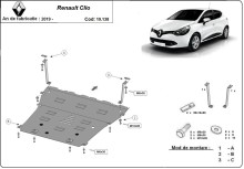 Acier plaque couvercle cache protection moteur Renault Clio 2 (2019-2025)
