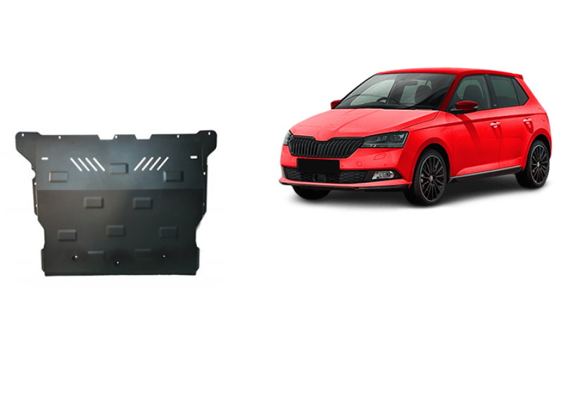 Acier plaque couvercle cache protection moteur Skoda Fabia 2 (2021-2026)