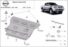 Acier plaque couvercle cache protection moteur Nissan Navara (1997-2004)