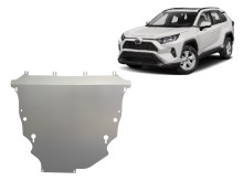 Aluminium plaque couvercle cache protection moteur Toyota RAV 4 (2018-2025)