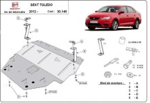 Acier plaque couvercle cache protection moteur Skoda Citigo (2012-2019)
