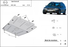 Acier plaque couvercle cache protection moteur Opel Vivaro (1995-2001)