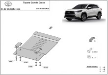 Aluminiowa osłona / blokada katalizatora do Toyota Corolla Cross (2022-2026)