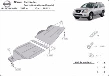 Acier plaque couvercle cache protection moteur Nissan Primastar (2005-2015)